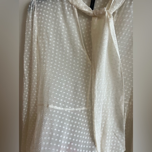 BCBG Silk Sheer Blouse - Picture 2 of 5